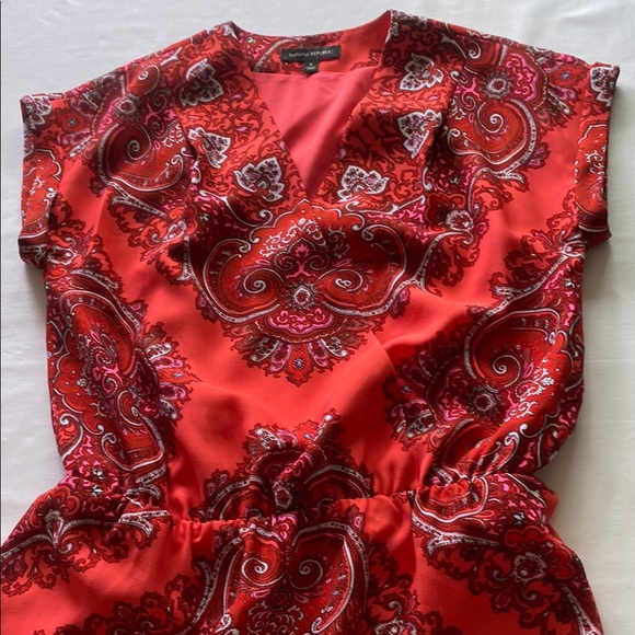 Banana Republic Red Sleeveless Sundress - Picture 2 of 10